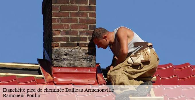 Etanchéité pied de cheminée  bailleau-armenonville-28320 Ramoneur Poulin