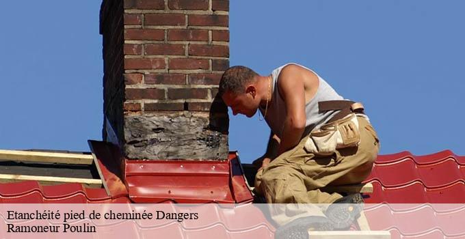 Etanchéité pied de cheminée  dangers-28190 Ramoneur Poulin